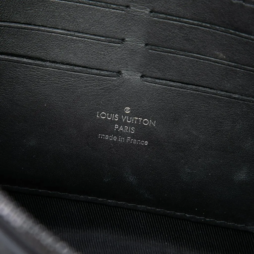 Louis Vuitton Monogram Taurillon Soft Trunk Wallet Black Leather Very good - Box View