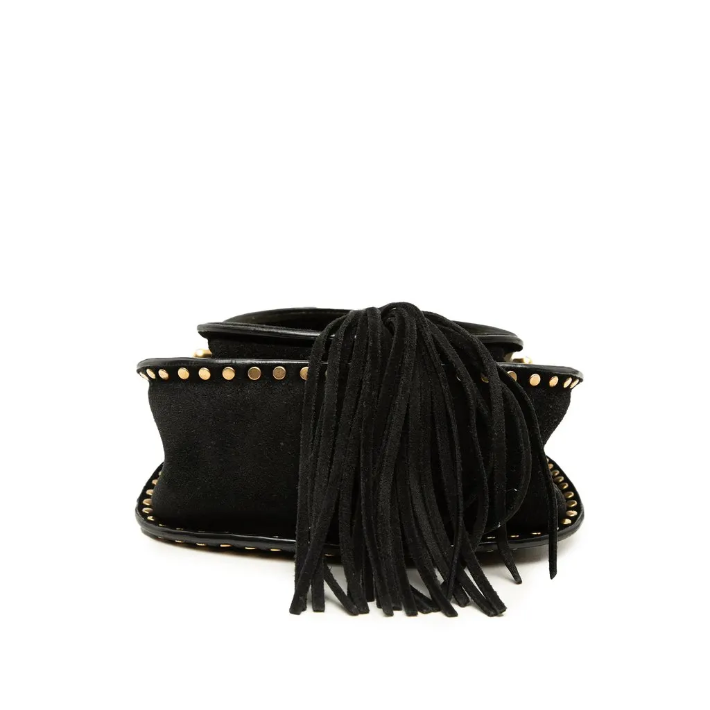 Chloé Small Suede Braided Hudson Crossbody Black Leather Very good - Inside View