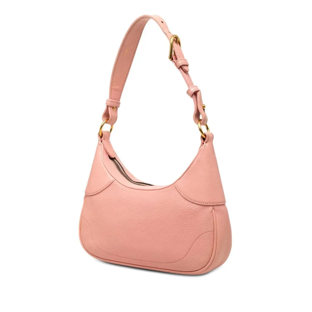 Gucci Small Calfskin Aphrodite Satchel Pink Leather Very good - Back View