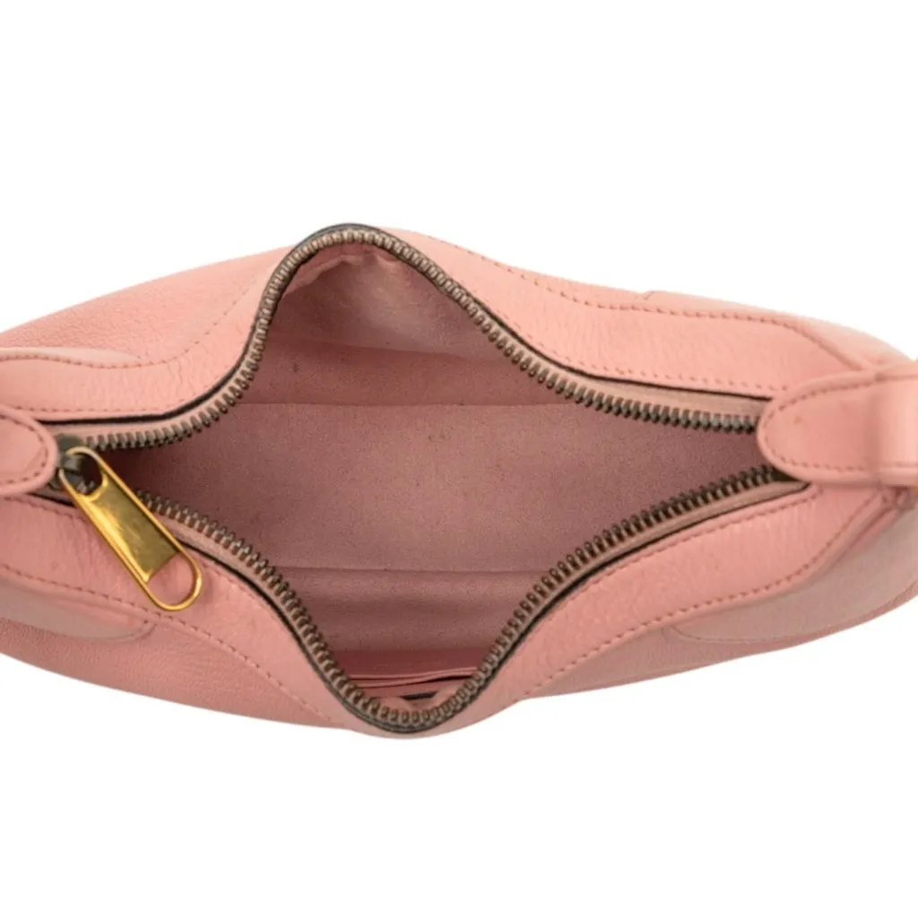 Gucci Small Calfskin Aphrodite Satchel Pink Leather Very good - Model View
