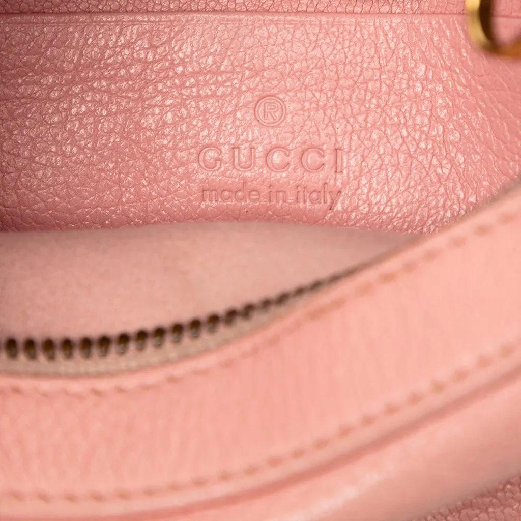 Gucci Small Calfskin Aphrodite Satchel Pink Leather Very good - Box View