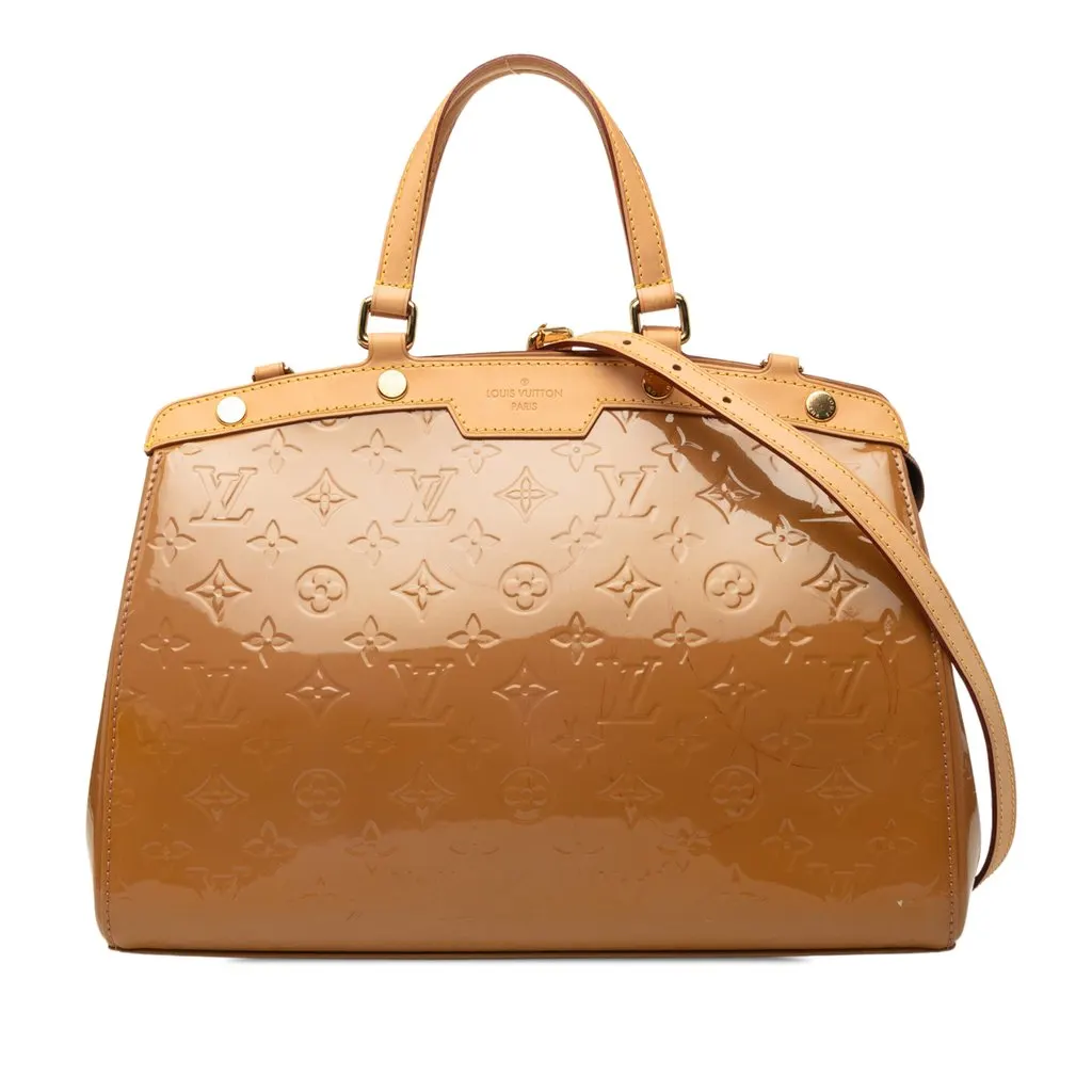 Louis Vuitton Monogram Vernis Brea Beige Leather Very good - Front View