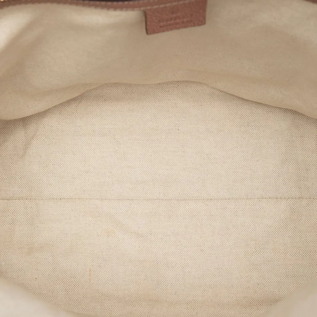 Gucci Large GG Canvas Bree Dome Tote Beige Very good - Model View