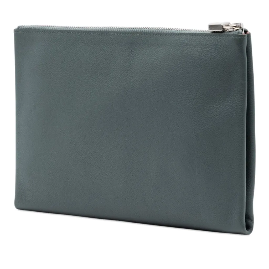 Hermès Evercolor Atout Pouch 26 Green Leather Very good - Back View