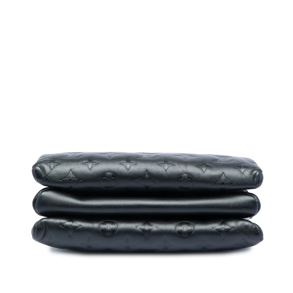 Louis Vuitton Monogram Embossed Puffy Lambskin Coussin PM Black Leather Very good - Inside View