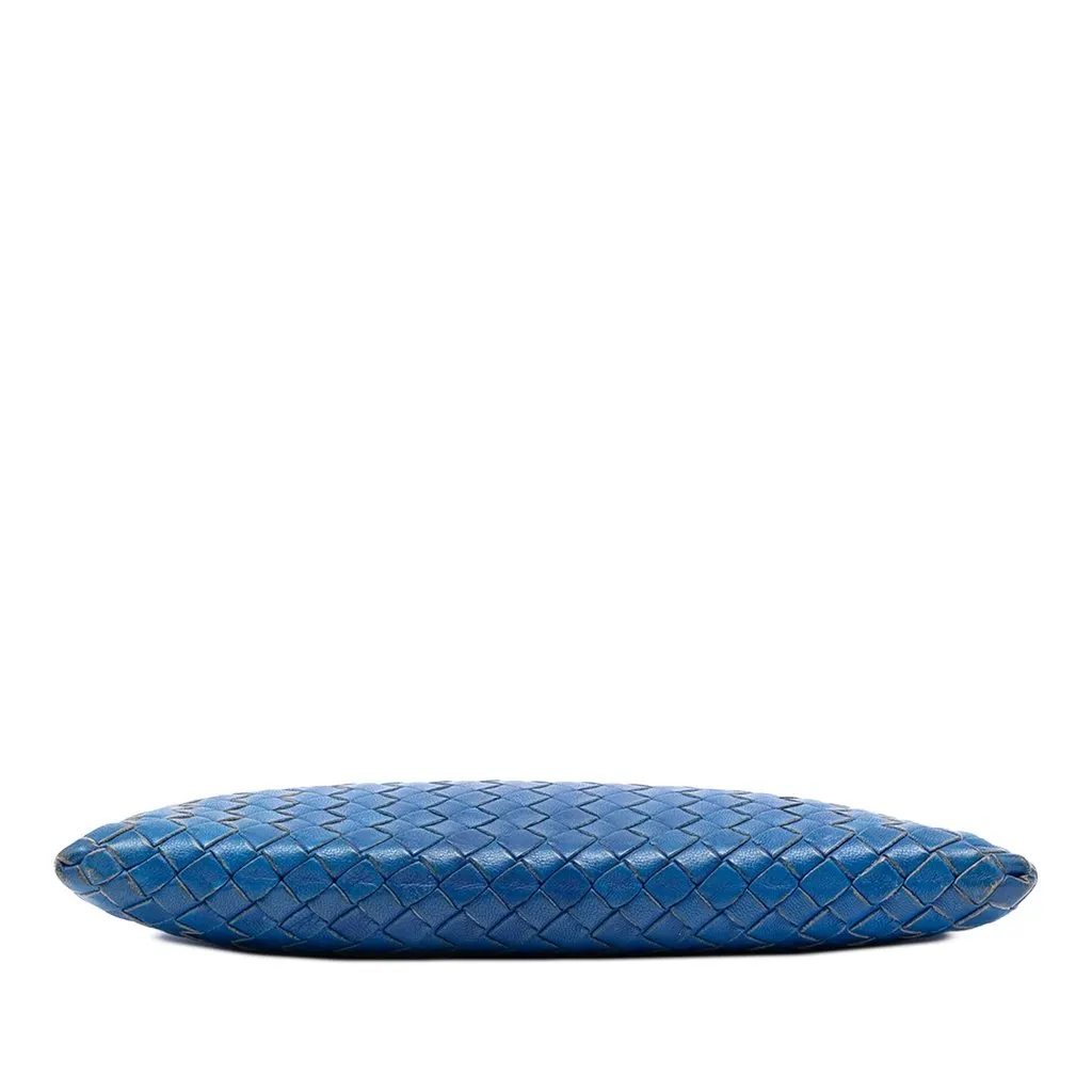 Bottega Veneta Nappa Intrecciato Clutch Blue Leather Very good - Inside View