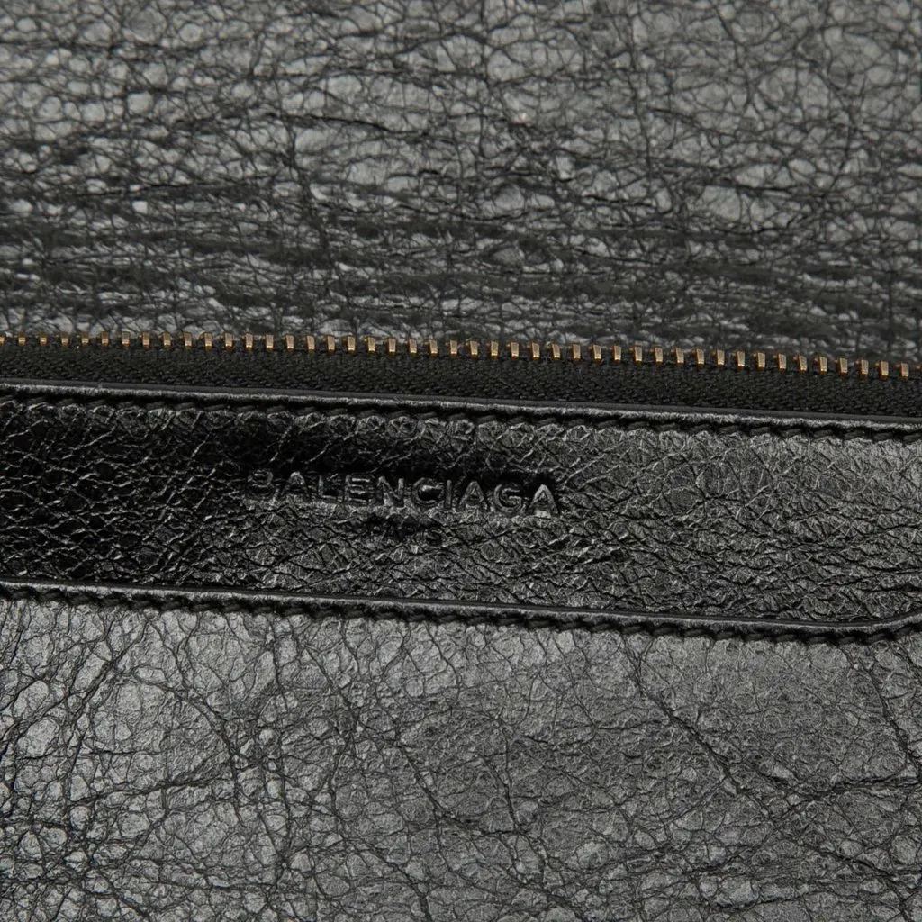 Balenciaga Lambskin Motocross Giant 12 Wallet on Chain Black Leather Very good - Box View