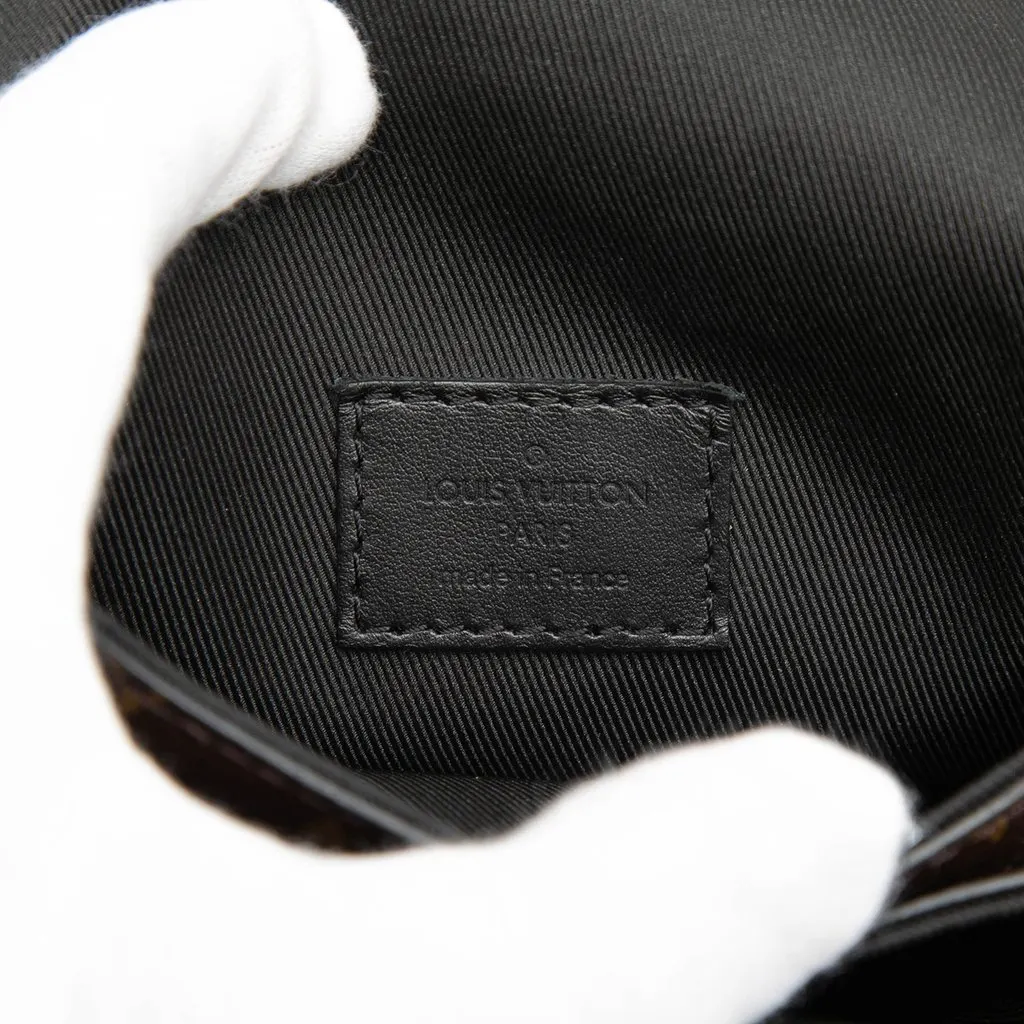 Louis Vuitton Monogram Macassar S Lock Vertical Wearable Crossbody Brown Very good - Box View