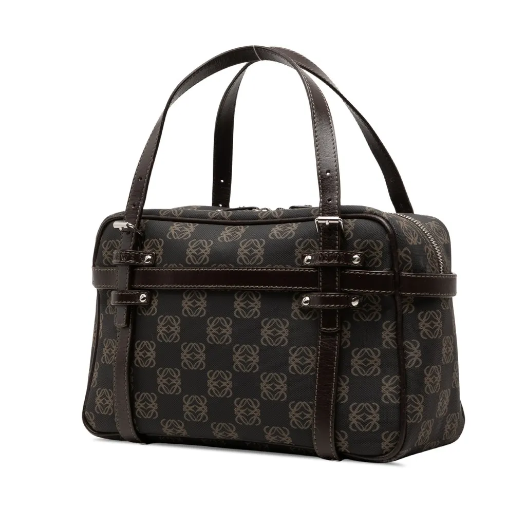 Loewe Anagram Coated Canvas Handbag Brown Canvas Very good - Back View