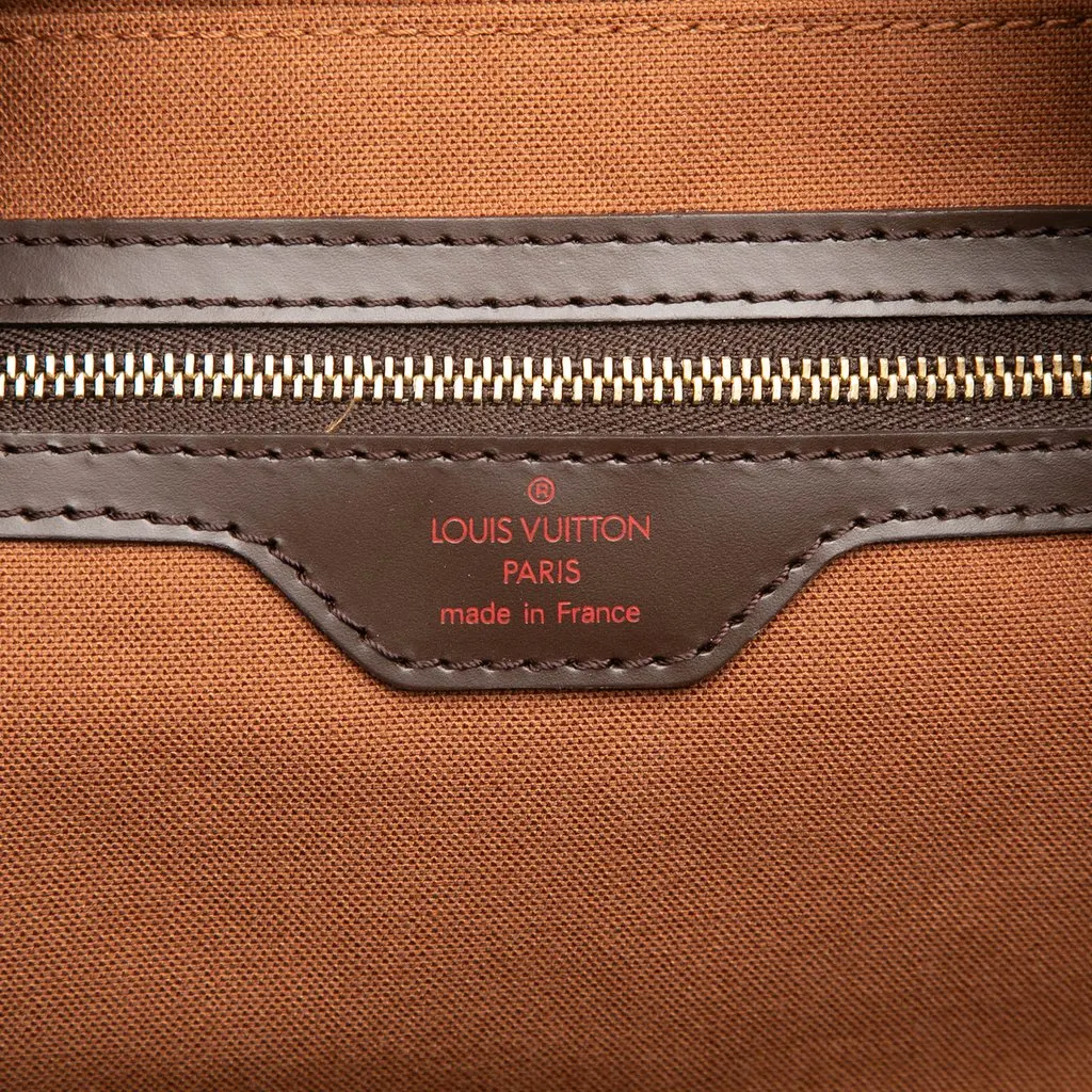Louis Vuitton Damier Ebene Ribera GM Brown Very good - Box View