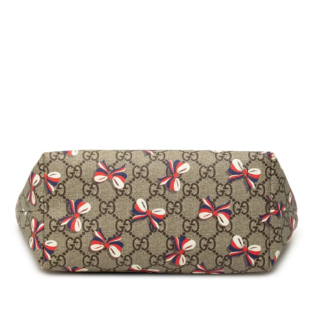 Gucci Childrens GG Supreme Ribbon Tote Beige Very good - Inside View
