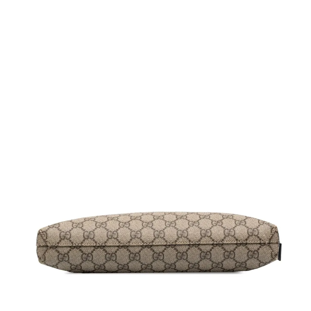 Gucci GG Supreme Clutch Beige Canvas Good - Inside View
