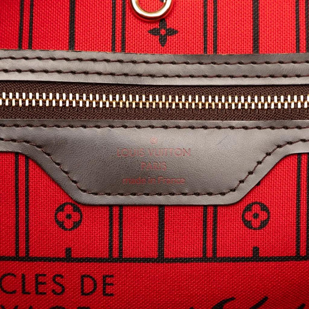 Louis Vuitton Damier Ebene Neverfull MM Brown Very good - Box View