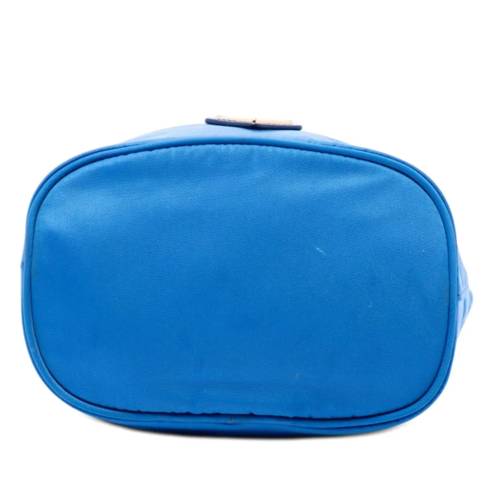 Prada Tessuto Drawstring Pouch Blue Polyamide Very good - Inside View