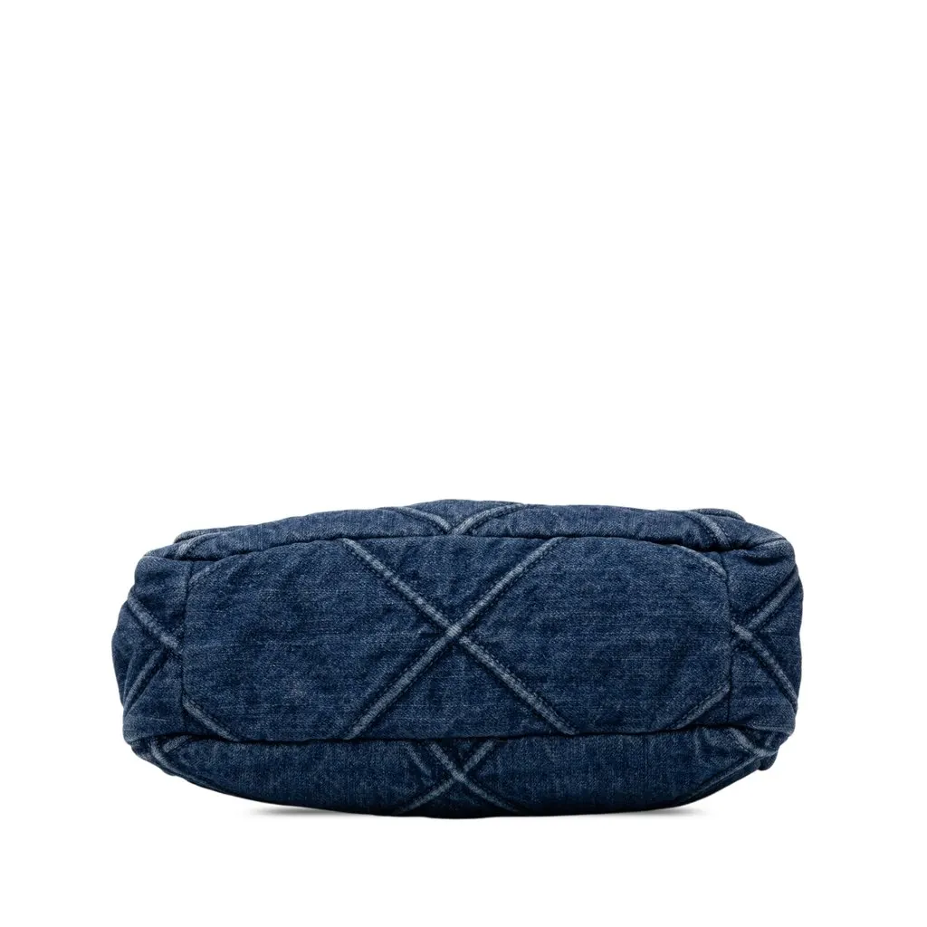Chanel Medium Denim 19 Flap Blue Denim Very good - Inside View