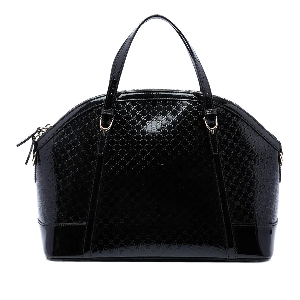 Gucci Large Microguccissima Patent Nice Dome Satchel