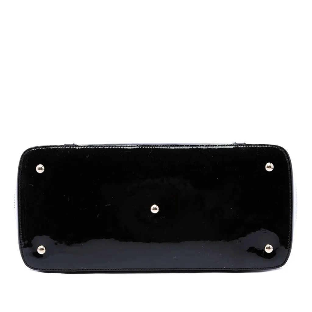 Gucci Large Microguccissima Patent Nice Dome Satchel Black Leather Very good - Inside View