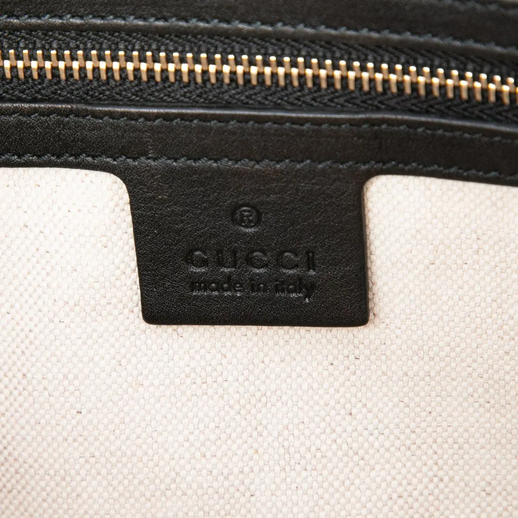 Gucci Large Microguccissima Patent Nice Dome Satchel Black Leather Very good - Box View