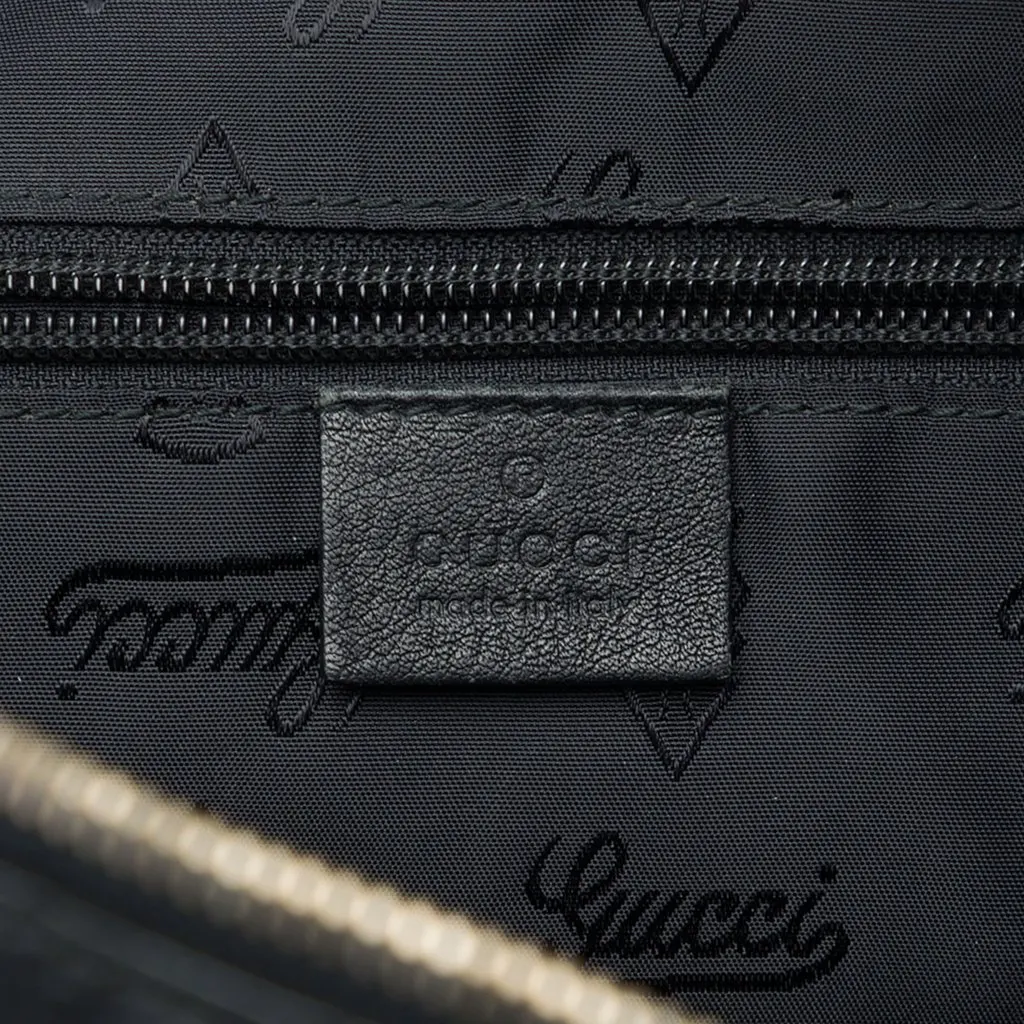 Gucci Guccissima Business Bag Black Leather Good - Box View