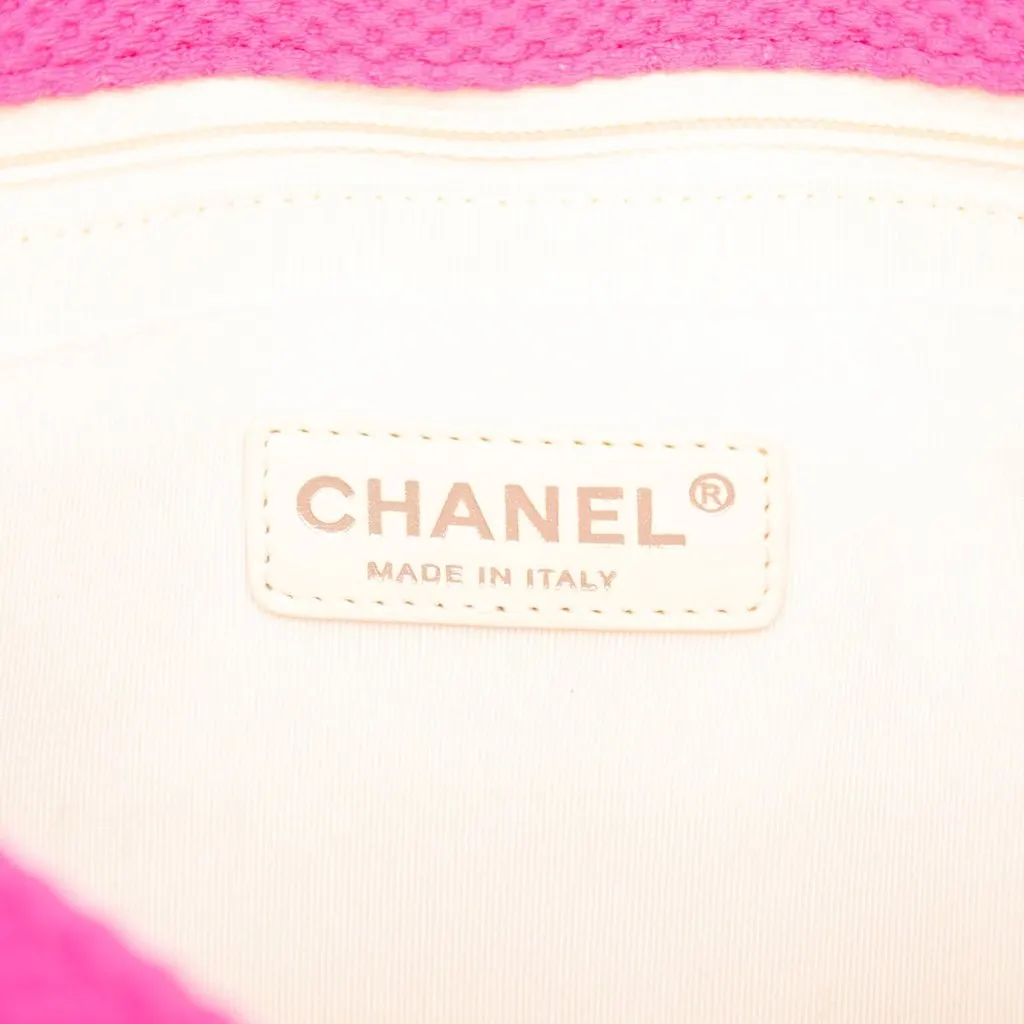 Chanel Jumbo Classic Mesh Single Flap Pink Polyester Very good - Box View