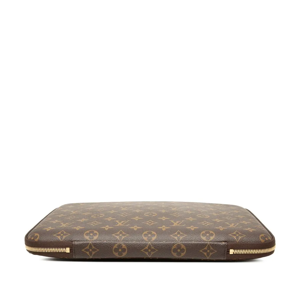 Louis Vuitton Monogram Laptop Sleeve 13 Brown Very good - Inside View