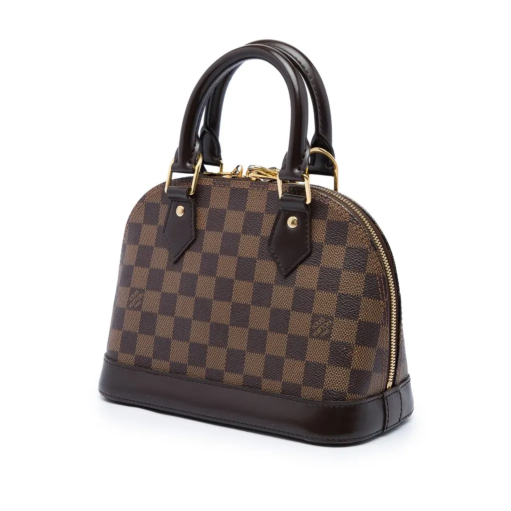 Louis Vuitton Damier Ebene Alma BB Brown Canvas Very good - Back View