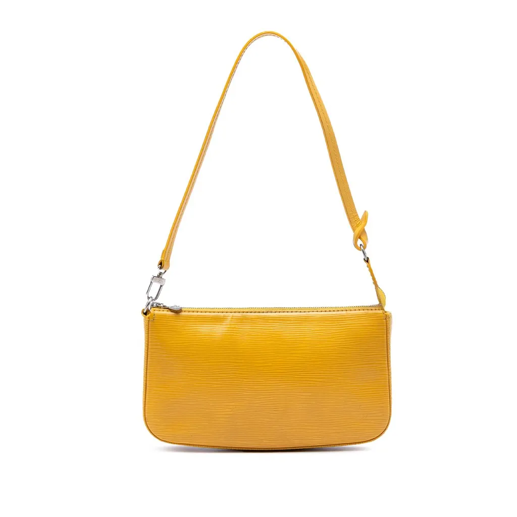 Louis Vuitton Epi Pochette Accessoires Yellow Leather Very good - Front View