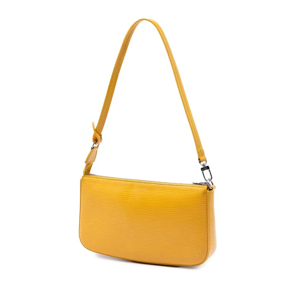 Louis Vuitton Epi Pochette Accessoires Yellow Leather Very good - Back View
