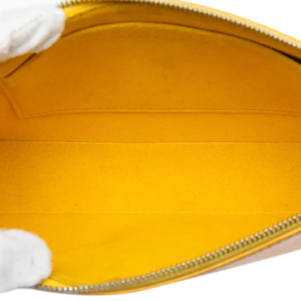 Louis Vuitton Epi Pochette Accessoires Yellow Leather Very good - Model View