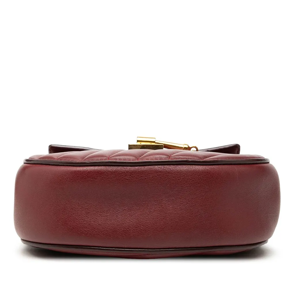 Chloé Mini Quilted Leather Drew Bijou Satchel Red Leather Very good - Inside View