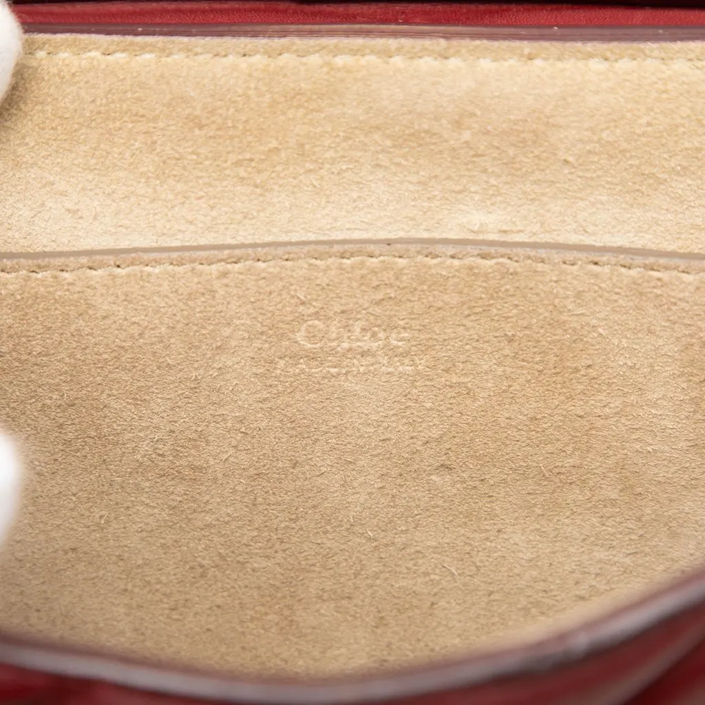 Chloé Mini Quilted Leather Drew Bijou Satchel Red Leather Very good - Box View