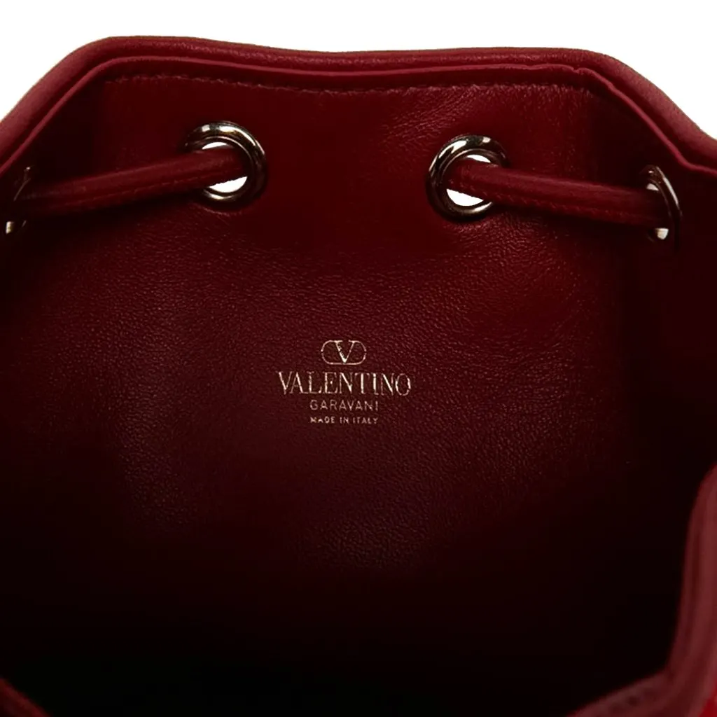 Valentino Mini Canvas VLogo Iconographe Bucket Bag Beige Canvas Never worn - Box View