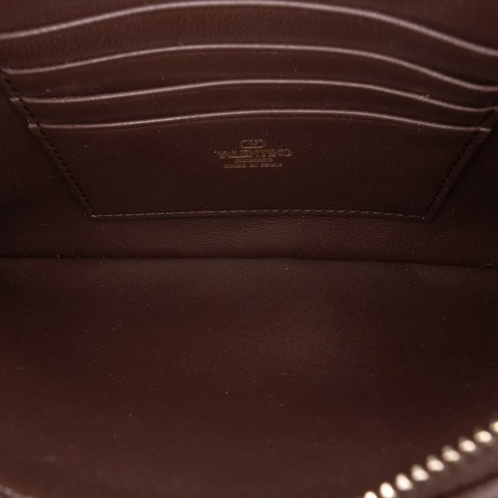 Valentino Toile Iconographe Pouch Brown Very good - Model View