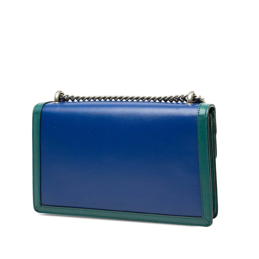 Gucci Medium Bicolor Leather Dionysus Shoulder Bag Blue Leather Very good - Back View