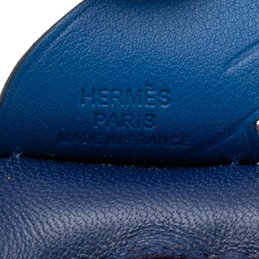 Hermès Milo Lambskin and Swift GriGri Rodeo Pegasus Bag Charm PM Blue Leather Very good - Inside View