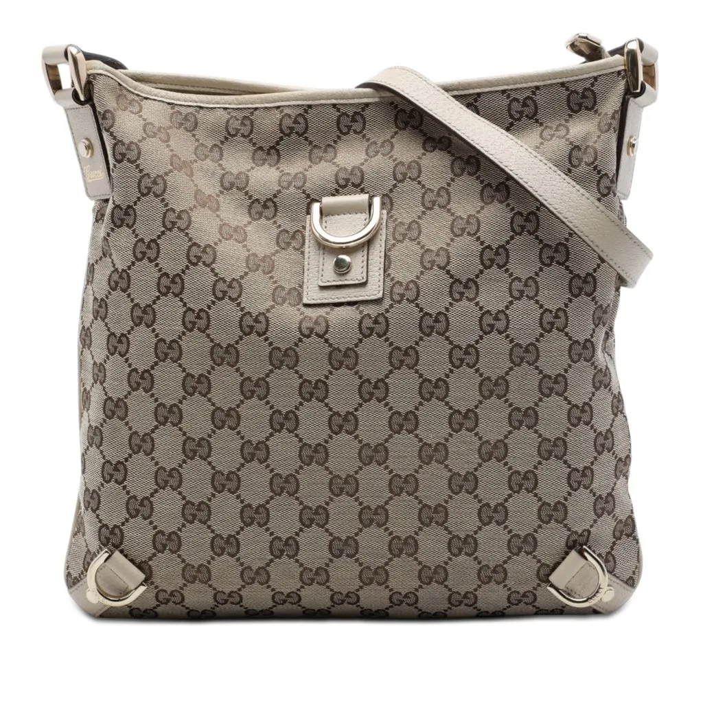 Gucci GG Canvas Abbey D Ring Crossbody Beige Very good - Front View