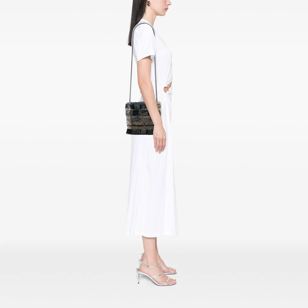 Chanel Multicolor Tweed Quadrato Box Crossbody Black Very good - Box View
