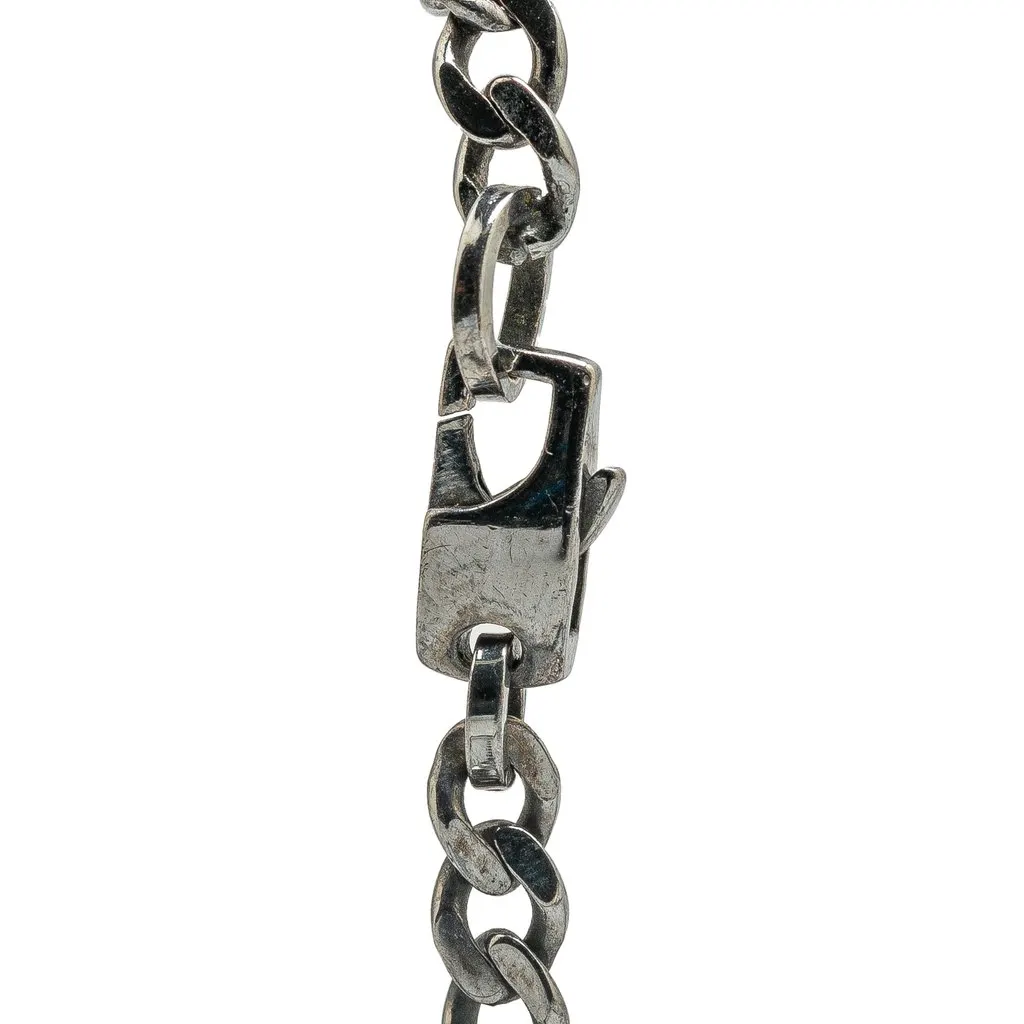 Gucci Sterling Silver G Bar Pendant Necklace Silver Metal Very good - Box View
