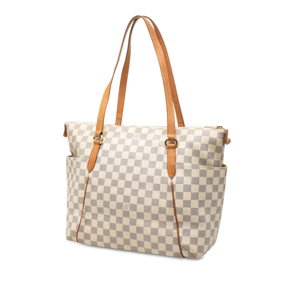 Louis Vuitton Damier Azur Totally MM White Good - Back View
