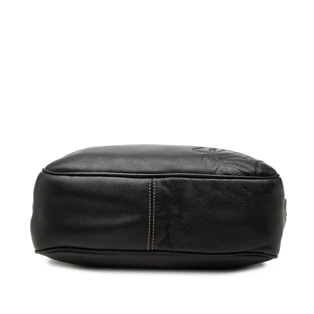 Loewe Leather Anagram Crossbody Black Leather Good - Inside View