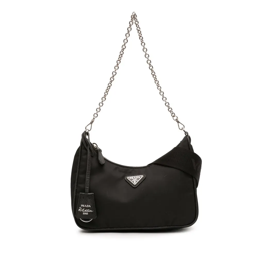 Prada Tessuto Re Edition 2005 Satchel Black Very good - Front View