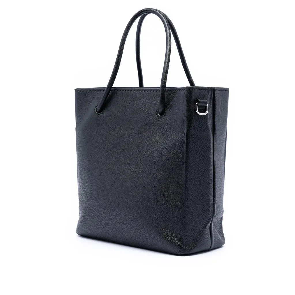 Balenciaga XXS Leather Shopping Tote Black Leather Very good - Back View