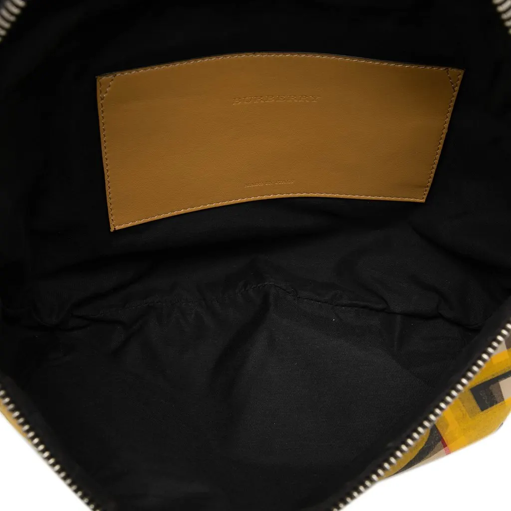 Burberry Large House Check Canvas Graffiti Sony Belt Bag Beige Canvas Very good - Model View