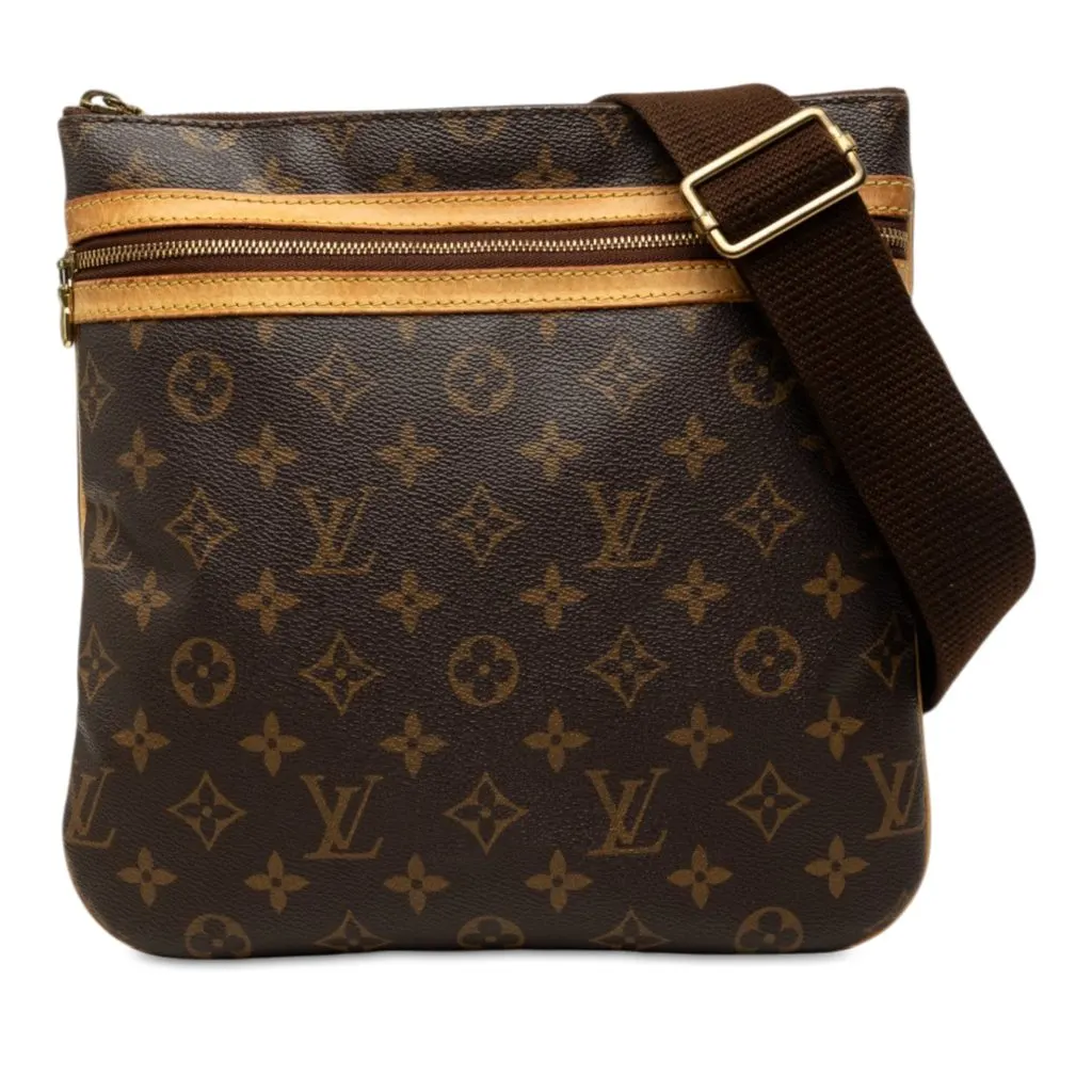 Louis Vuitton Monogram Bosphore Pochette Brown Canvas Very good - Front View