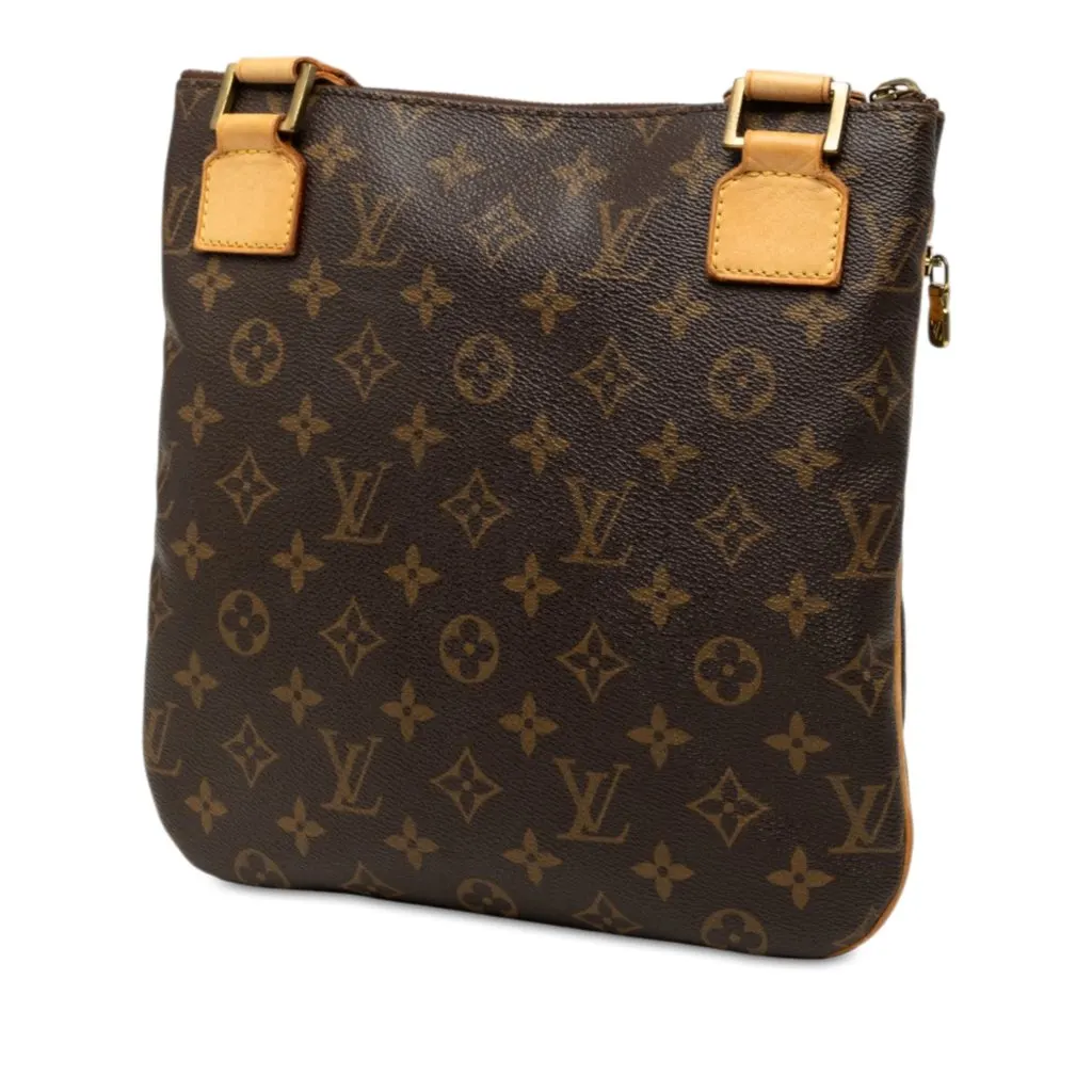 Louis Vuitton Monogram Bosphore Pochette Brown Canvas Very good - Back View