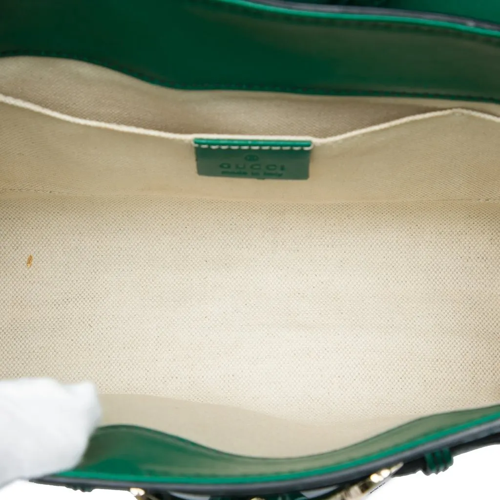 Gucci Small Guccissima Emily Shoulder Bag Green Leather Very good - Model View