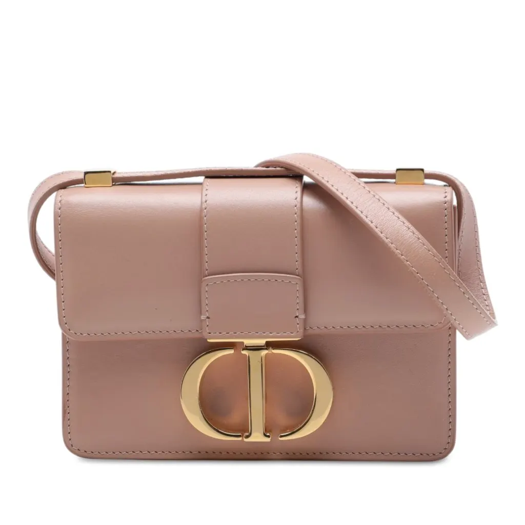Dior Leather 30 Montaigne Flap Brown Leather Very good - Front View