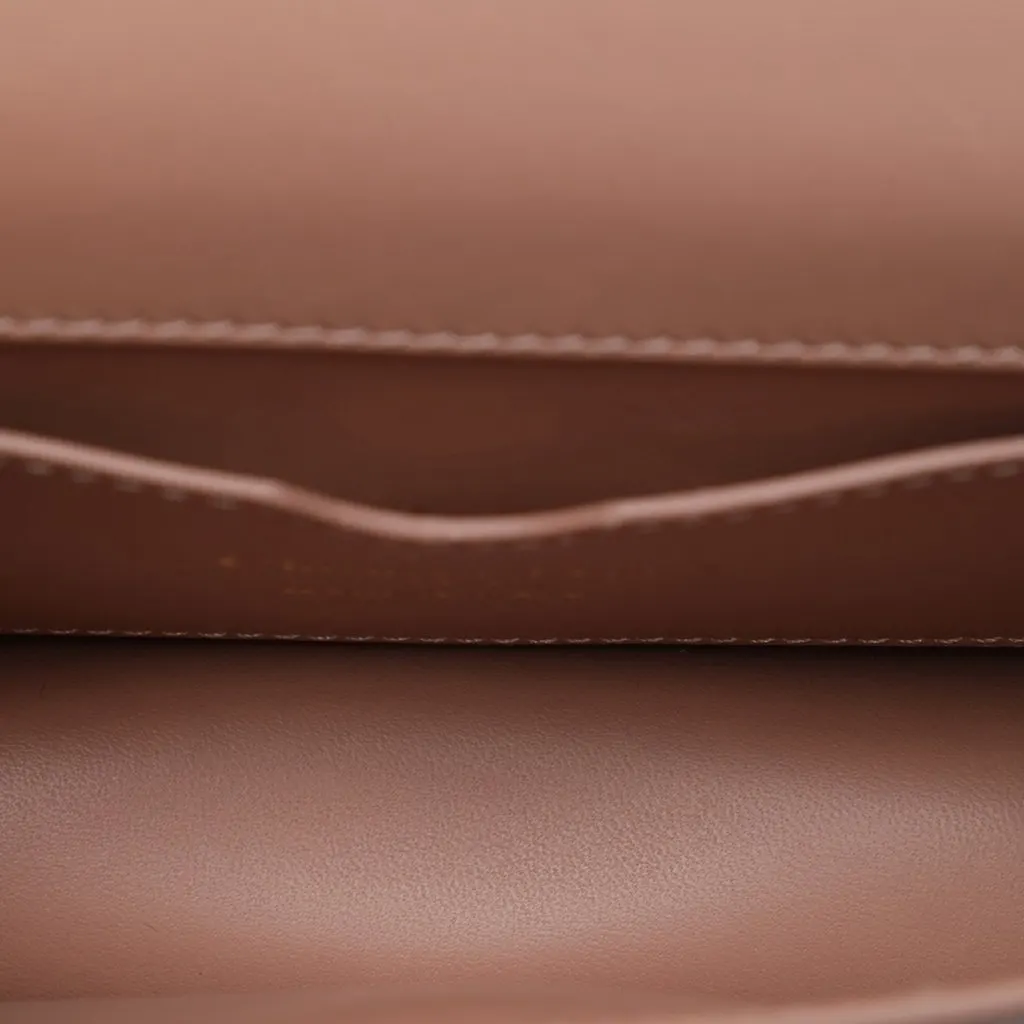 Dior Leather 30 Montaigne Flap Brown Leather Very good - Model View