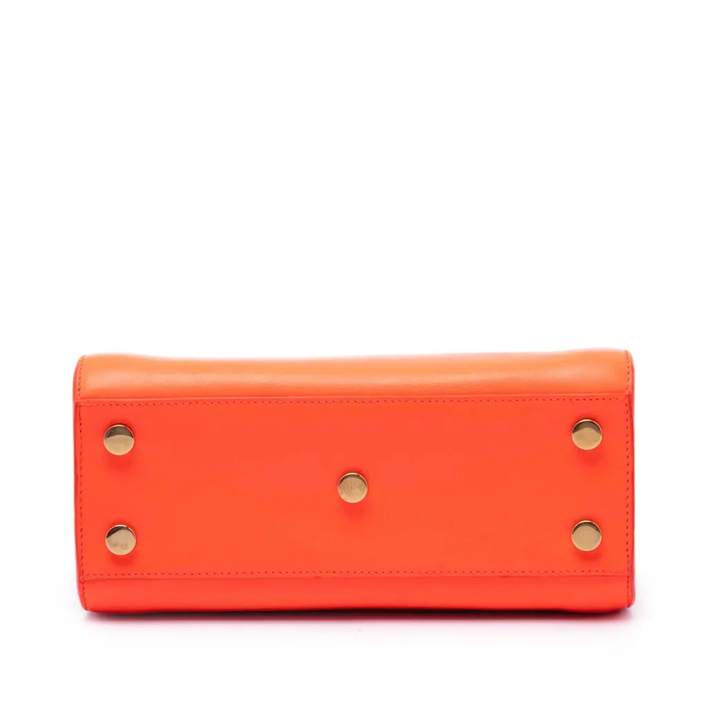 Saint Laurent Nano Leather Sac De Jour Satchel Orange Leather Very good - Inside View