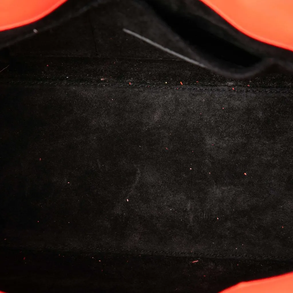 Saint Laurent Nano Leather Sac De Jour Satchel Orange Leather Very good - Model View